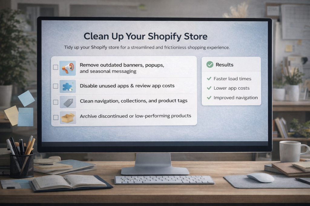 Clean up your Shopify store